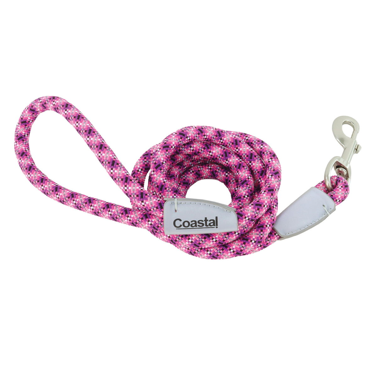 6' WVN REFLROPE LEASH PIXLPINK