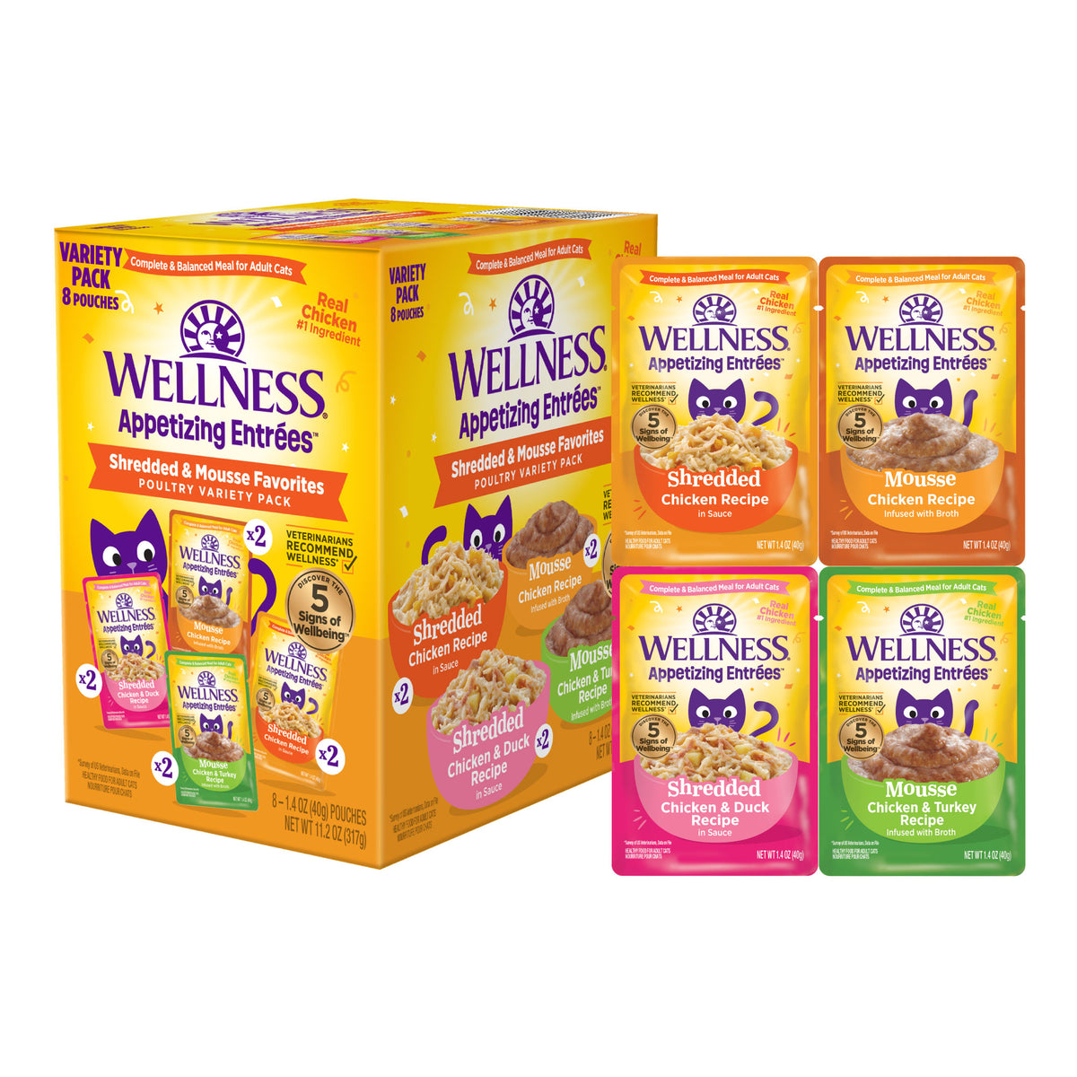 WELLNESS ENTREE SHRD MOUSSE