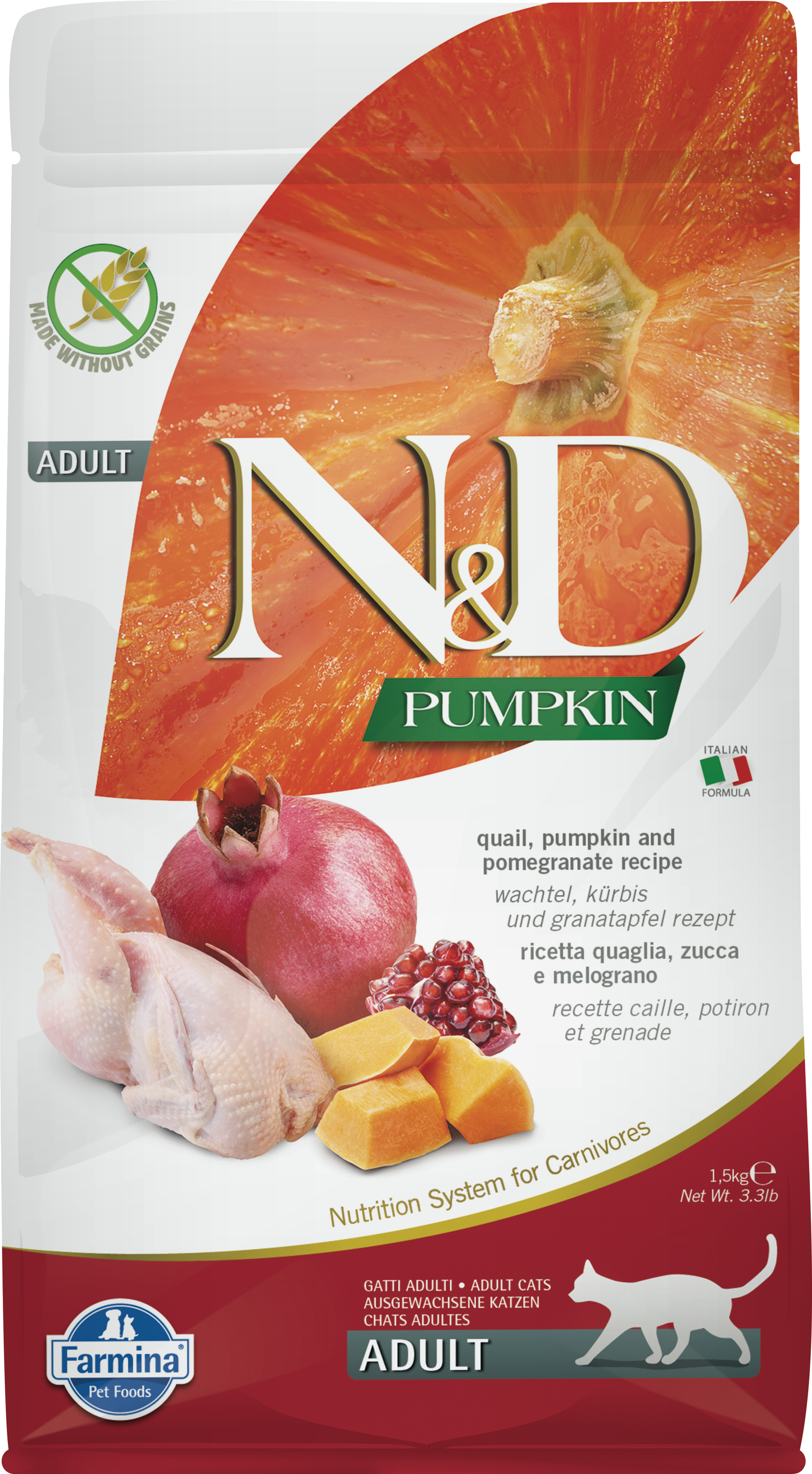FARMINA CAT PUMPKIN/QUAIL 3.3#