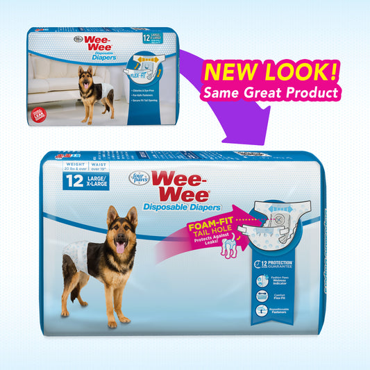 FOUR PAWS DIAPER LG disposible