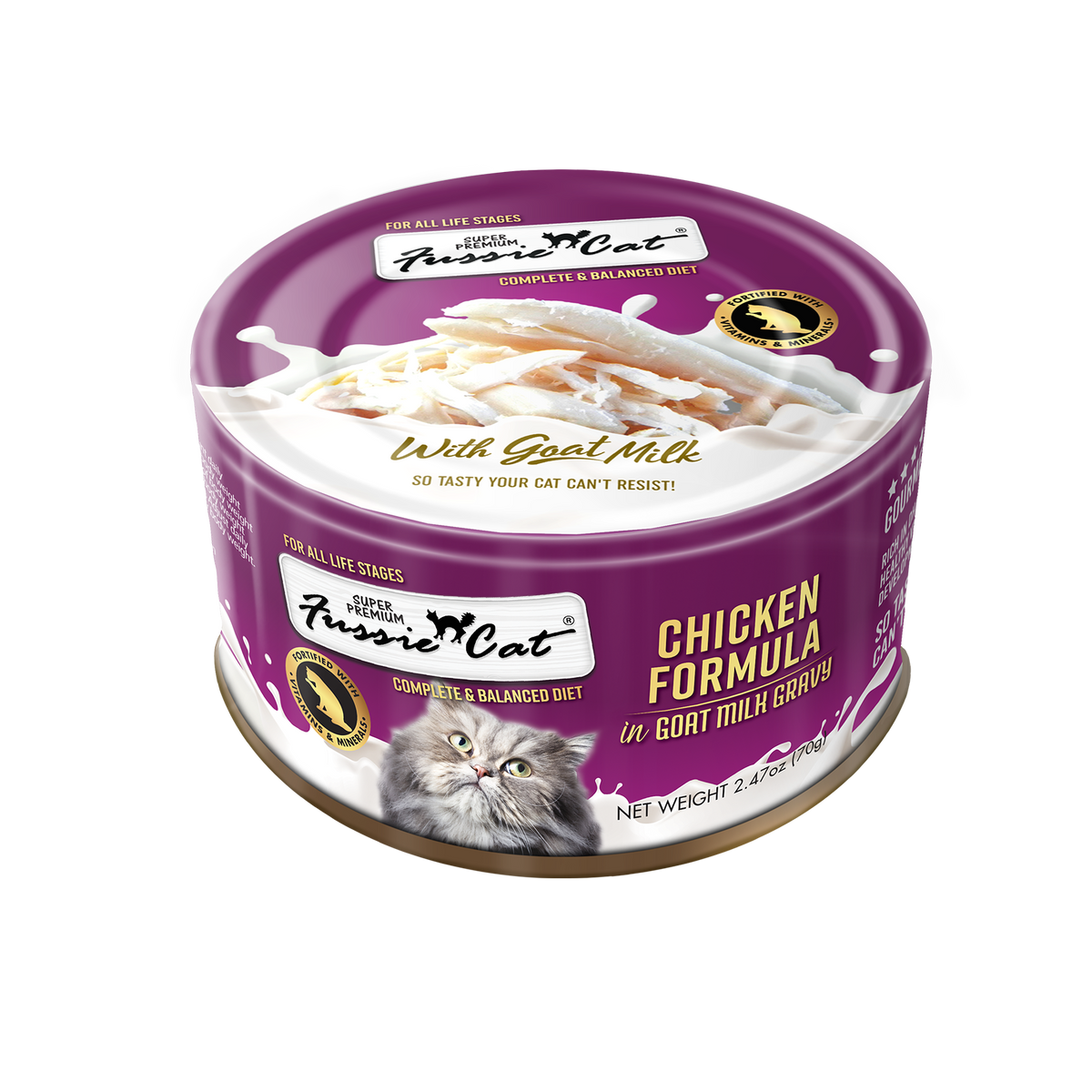 FUSSIE CAT CH/GOATS MILK 2.47Z