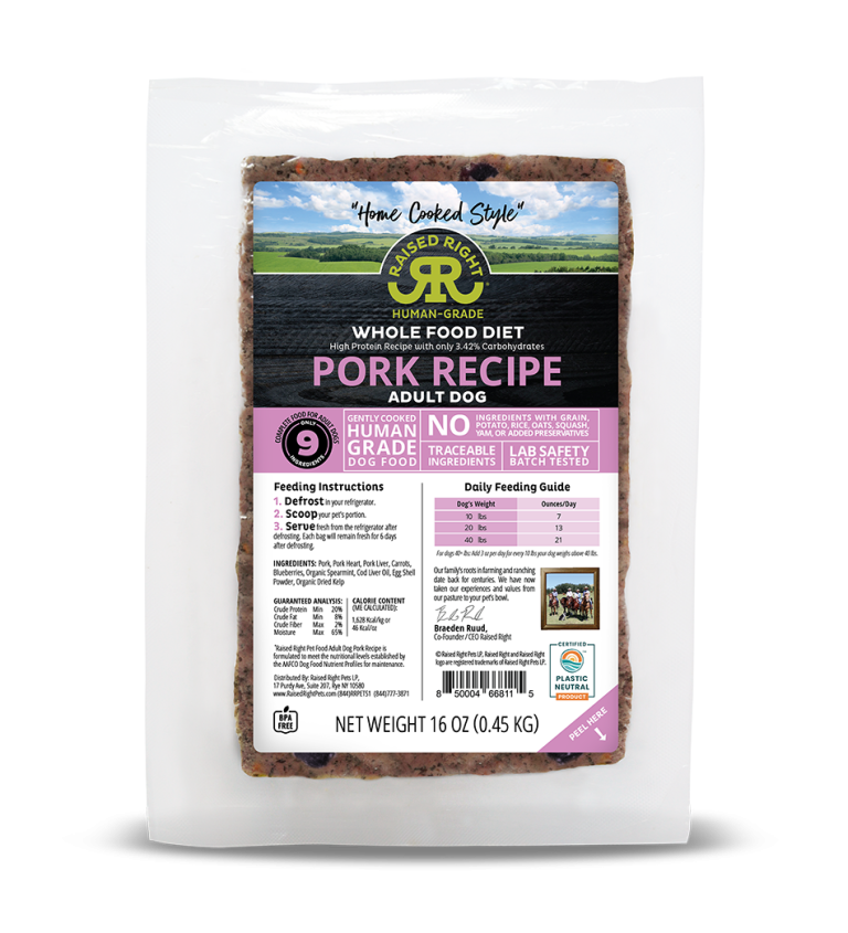 RAISED RIGHT PORK 1# ea.