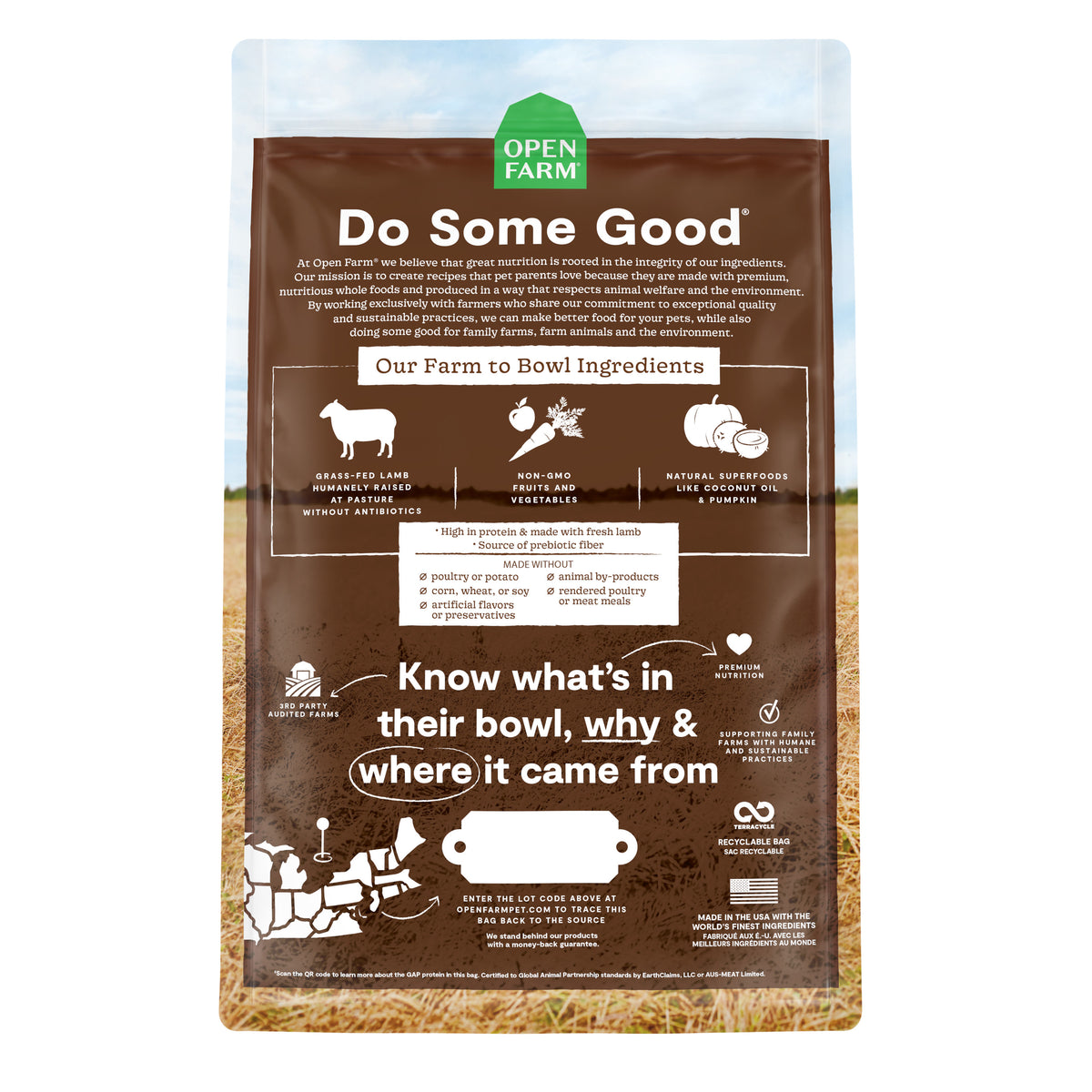 OPEN FARM PASTURE LAMB 11#