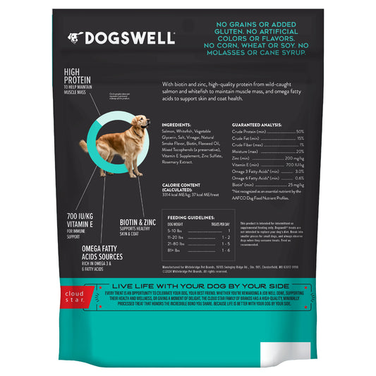 DOGSWELL SKINCOAT JERKY SALM