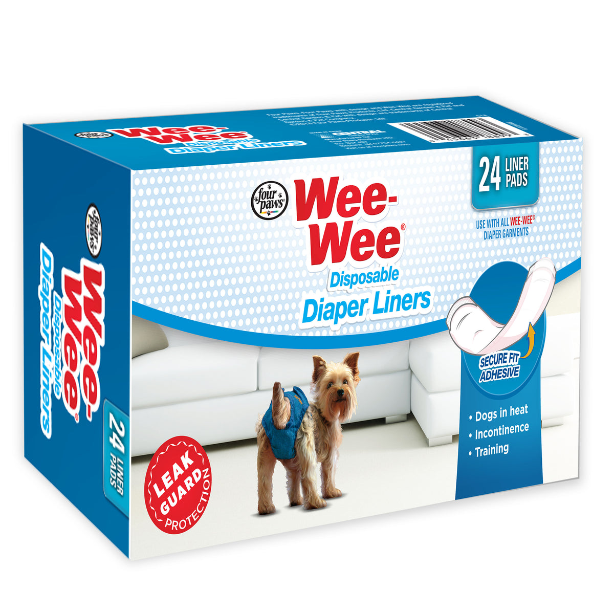 FOUR PAWS DIAPER LINER 24 CT