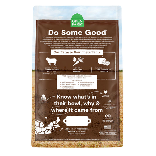 OPEN FARM GF PASTURE LAMB 4#