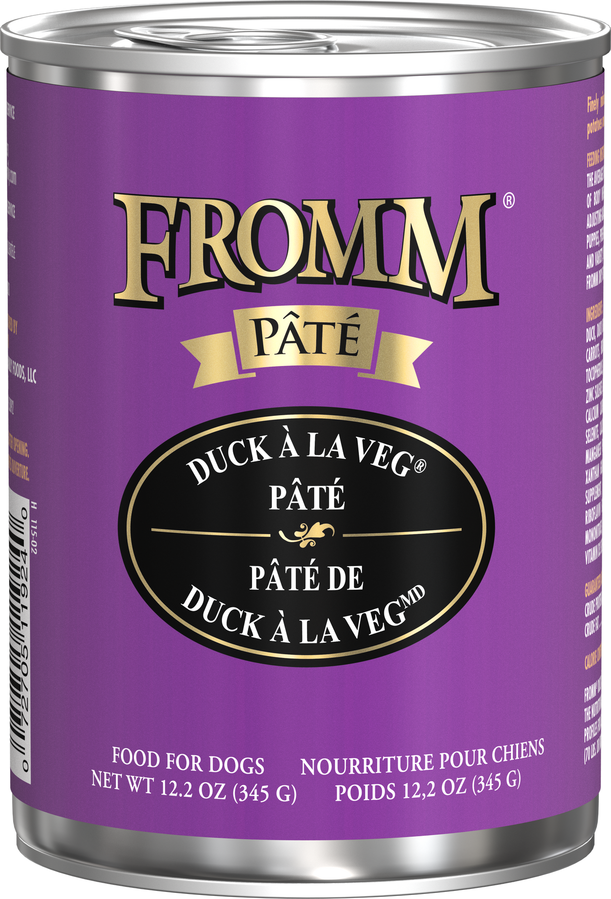 FROMM GOLD DUCK VEG PATE 12.2Z