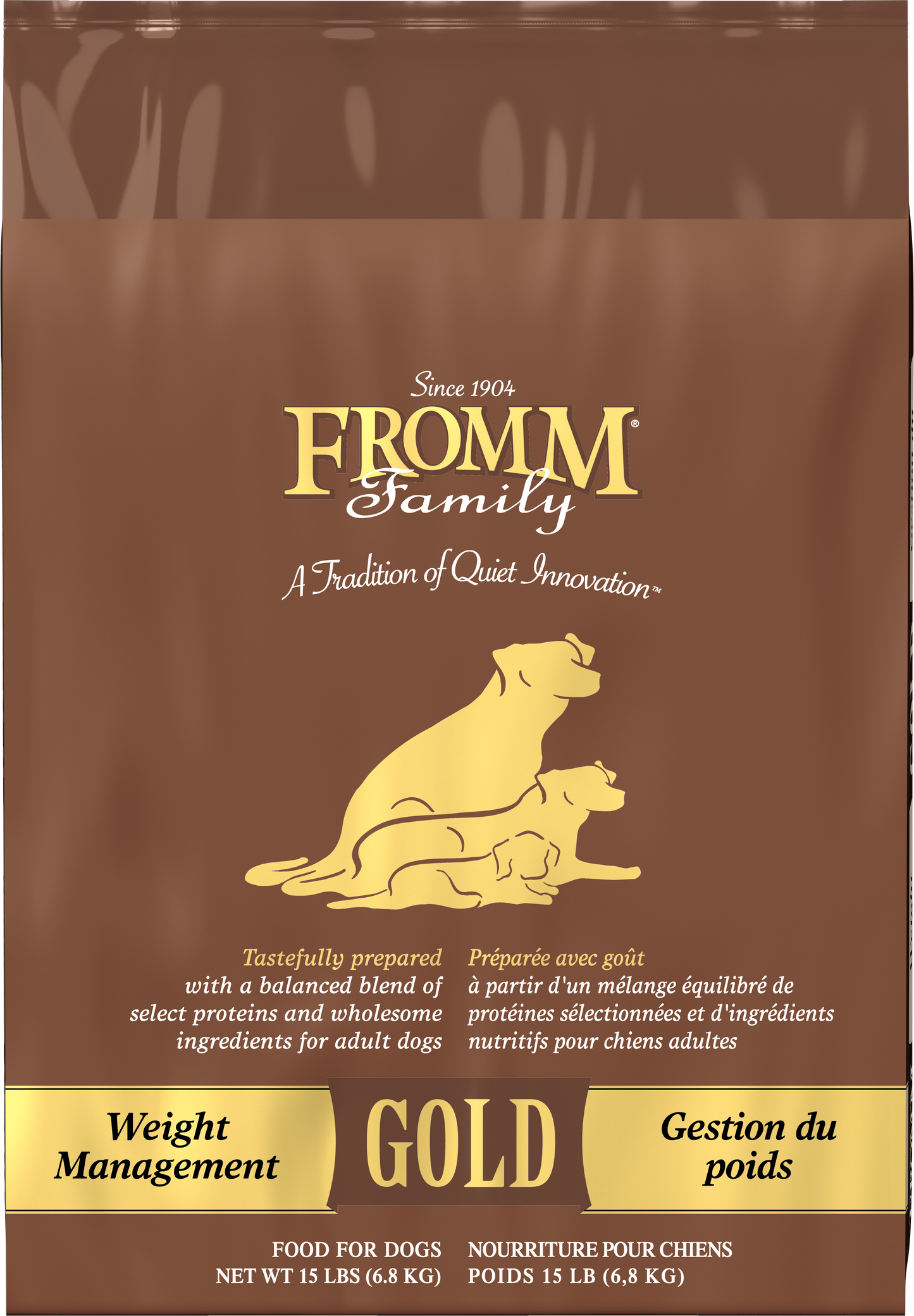 FROMM GOLD WT MNGT DOG 15#