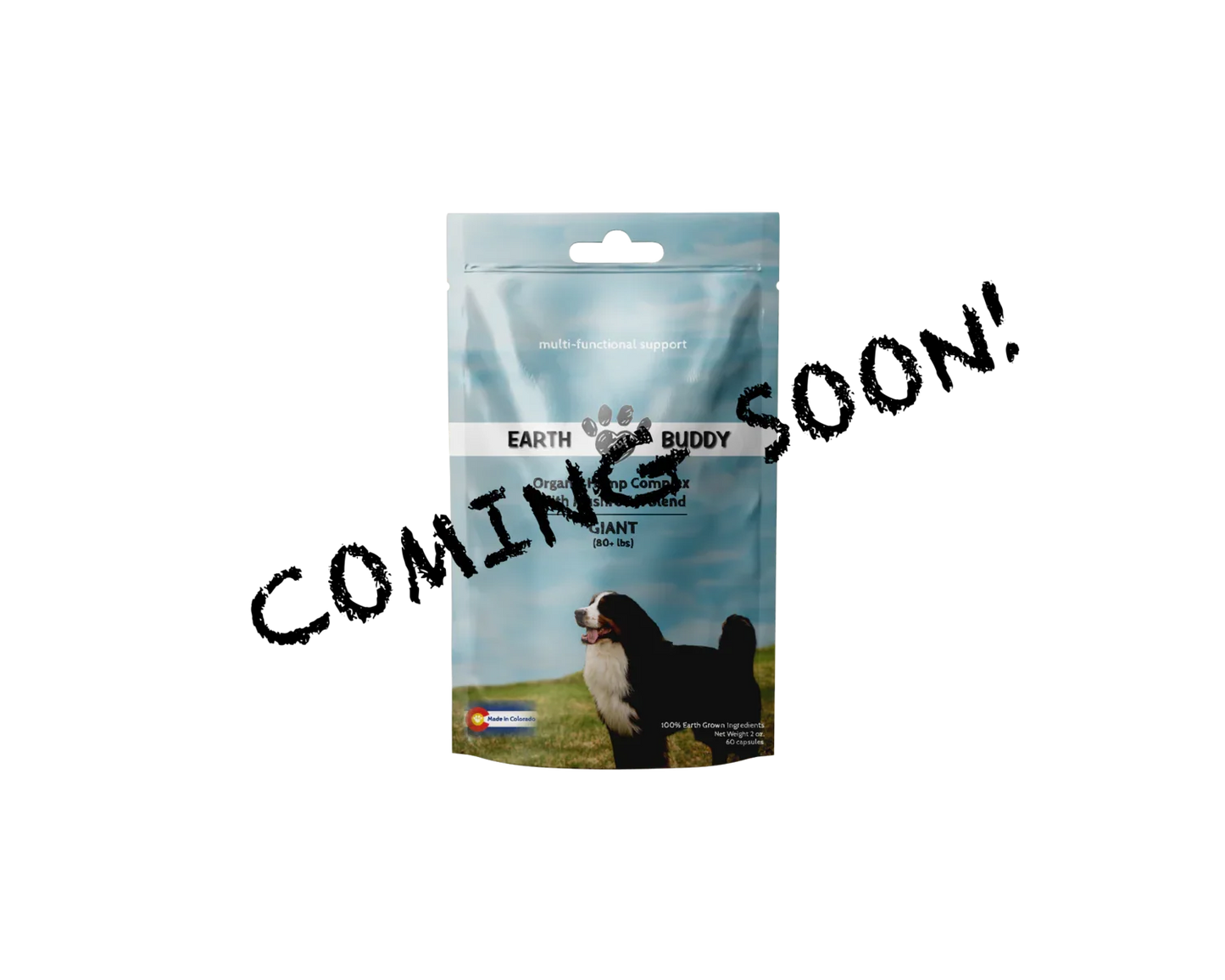 Earth Buddy Organic Hemp Complex for Giant Dogs, Coming Soon!