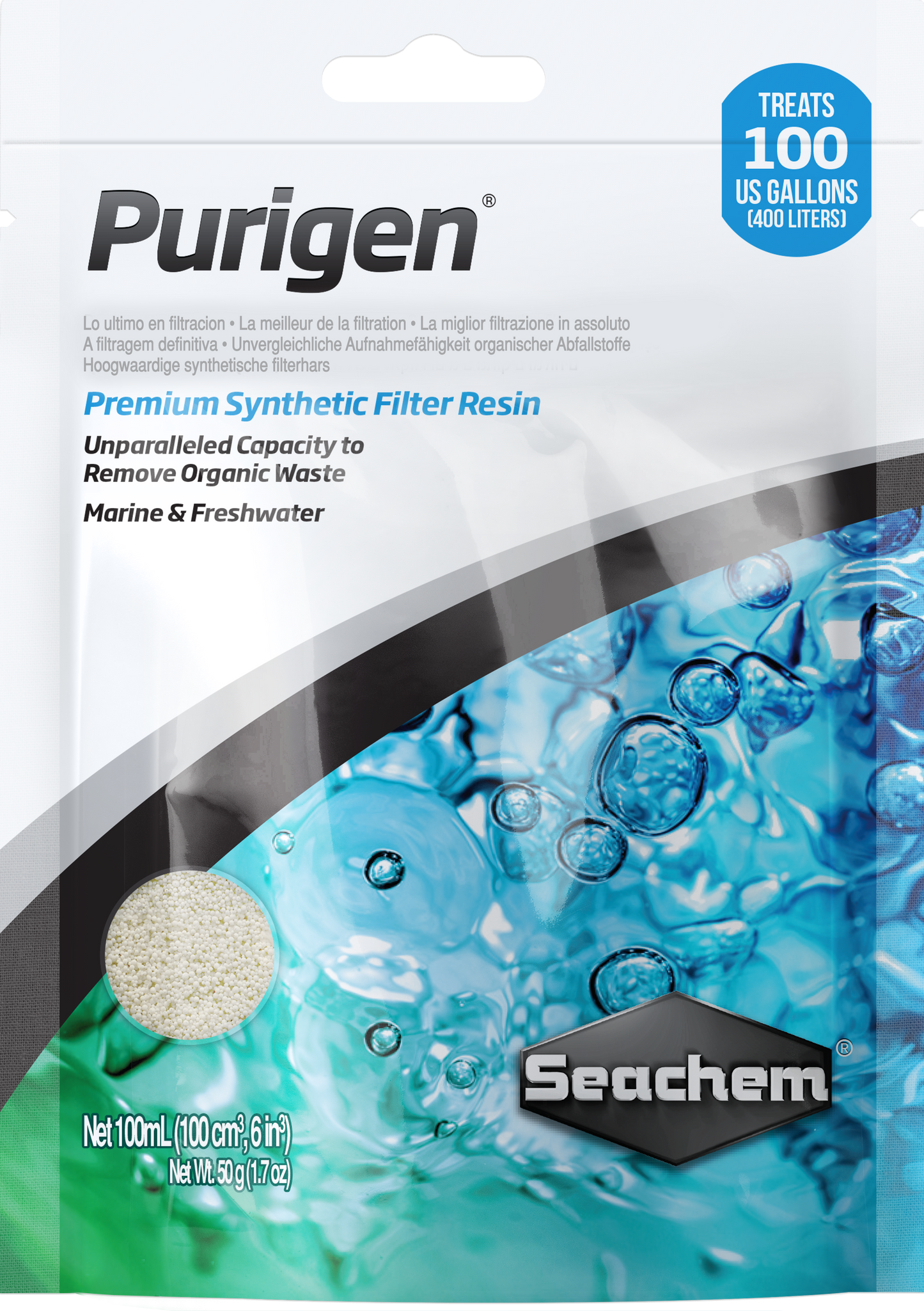 SEACHEM PURIGEN RESIN FILTER