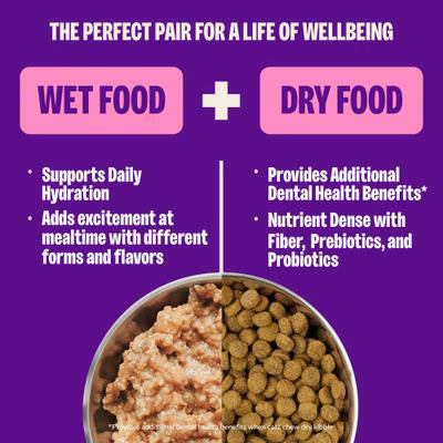 Wellness Complete Health Pate Beef & Salmon Natural Grain-Free Cat Food, 12.5-oz can