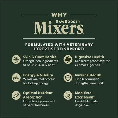 Instinct RawBoost Mixers Gut Health Recipe Grain-Free Freeze-Dried Dog Food Topper, 23-oz bag