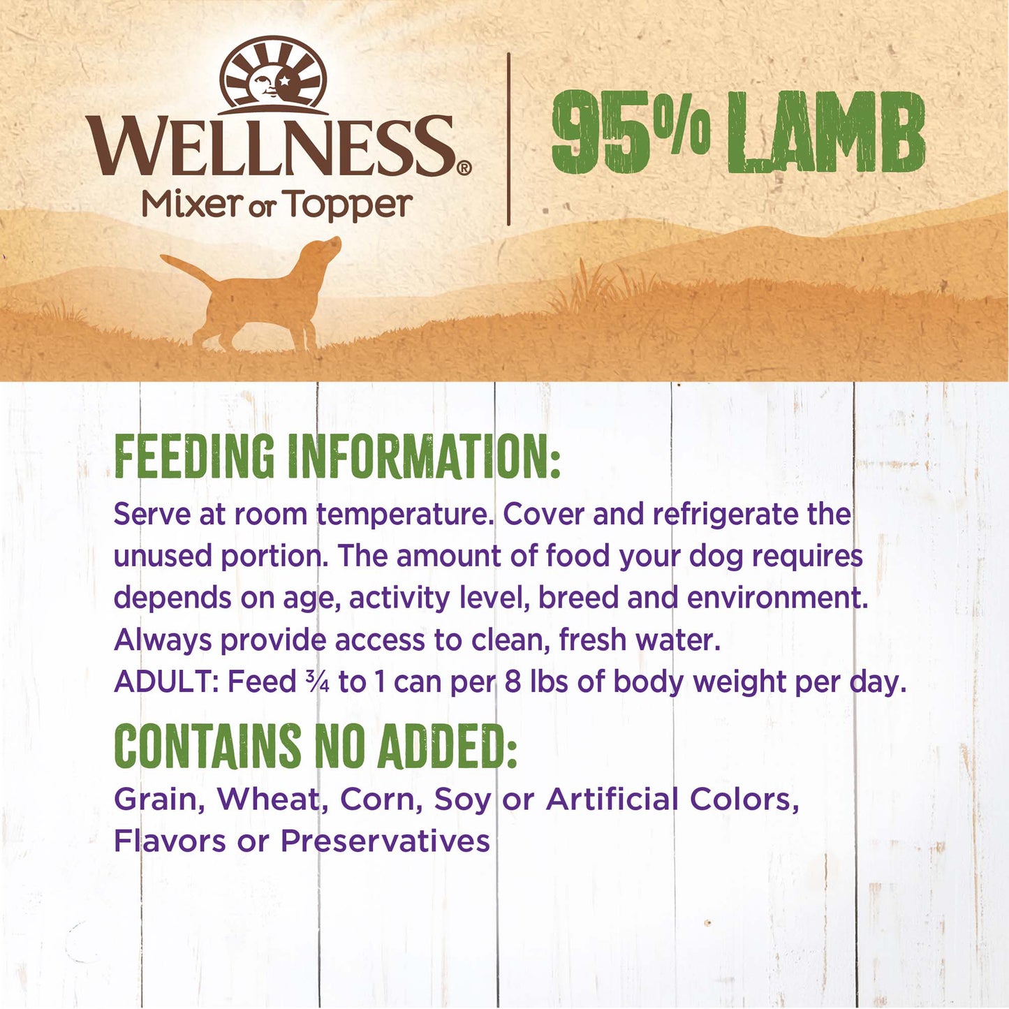 WELLNESS 95% LAMB 13.2oz
