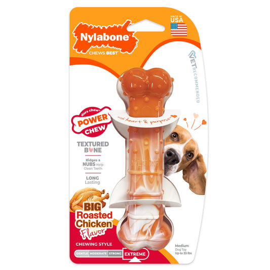 NYLABONE POWER CHW BONE CH M