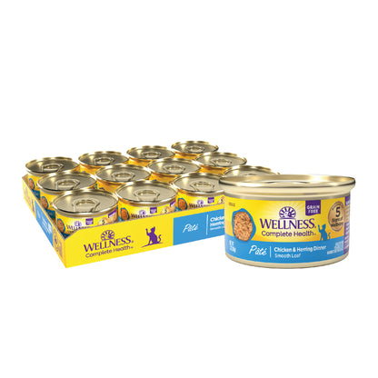WELLNESS CAT CHIX/HERR 3 OZ_