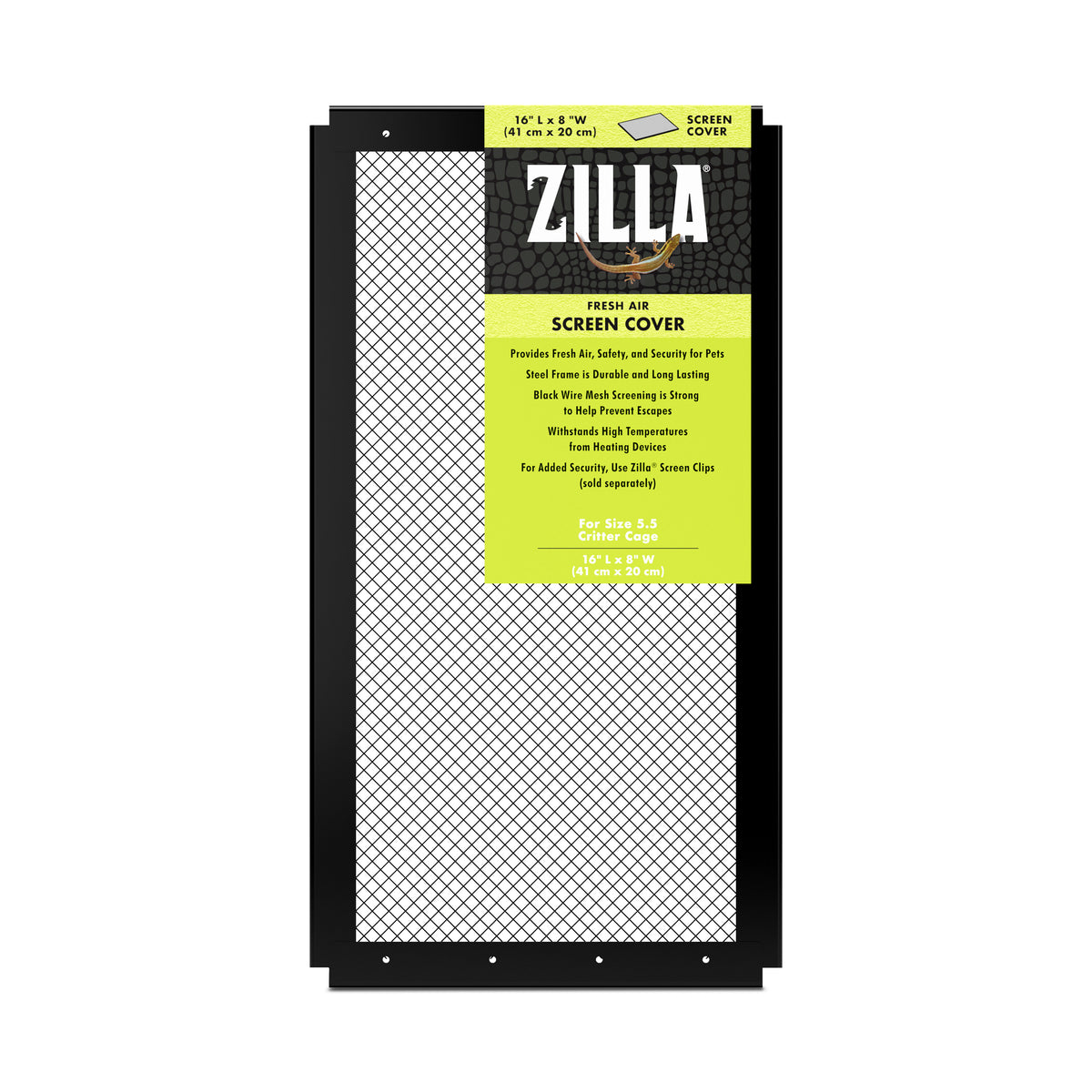 ZIL COVER SCREEN 16X8 BLK