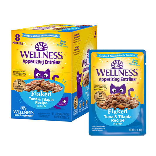 WELLNESS ENTREE FLKD TUNA/TIL