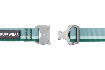 Ruffwear Top Rope™ Metal Buckle Dog Collar Strong Reflective Ballasted 20-26", River Rock Green