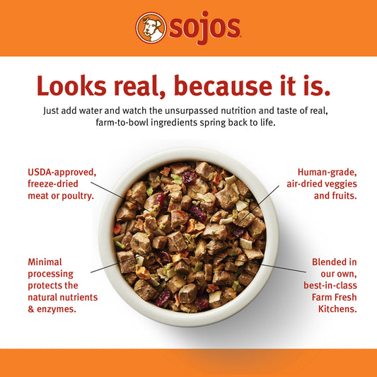 SOJOS GF DOG FD MIX BEEF 2#
