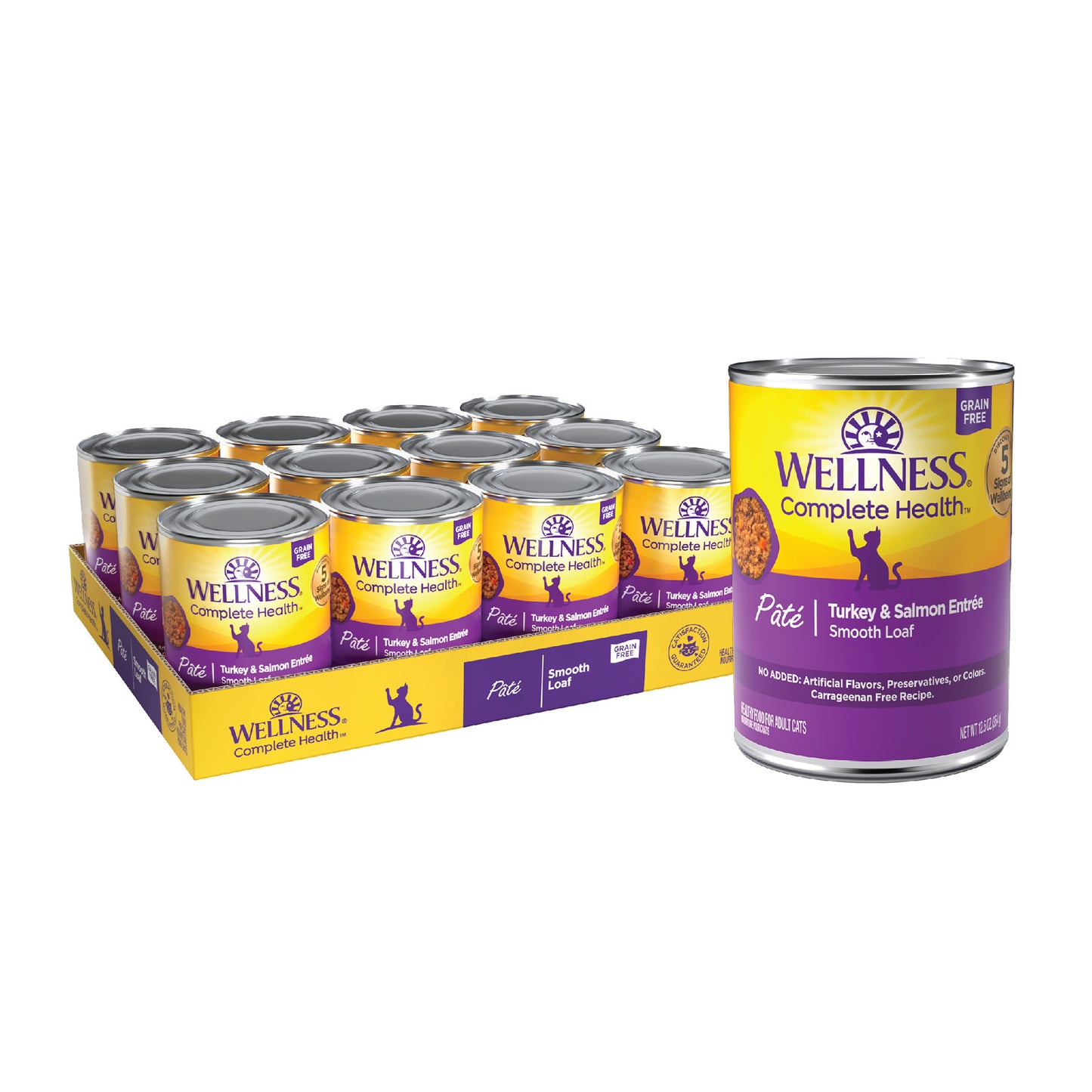 WELLNESS  CAT TURK/SAL 12.5OZ