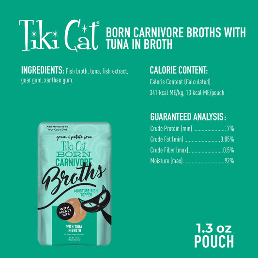 TIKI CAT BROTH TUNA 1.3Z