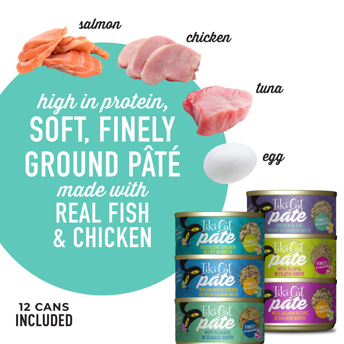 TIKI CAT LUAU PATE VARIETY PK