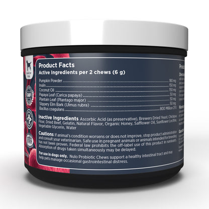 NULO PROBIOTIC CHEW 9.5 OZ
