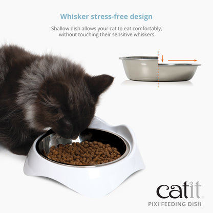 CATIT FIXIT FEEDING DISH WH