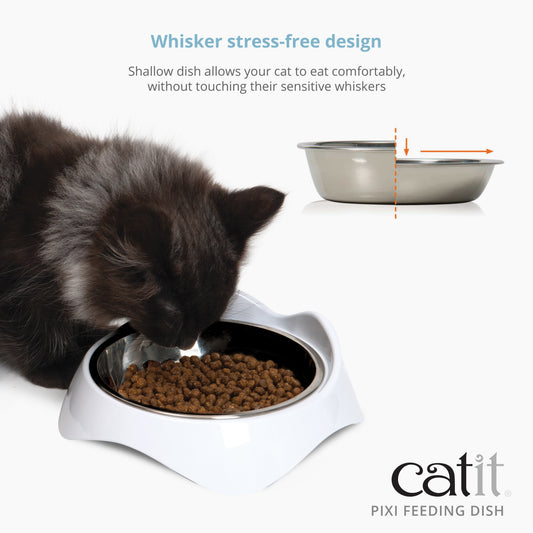 CATIT FIXIT FEEDING DISH WH