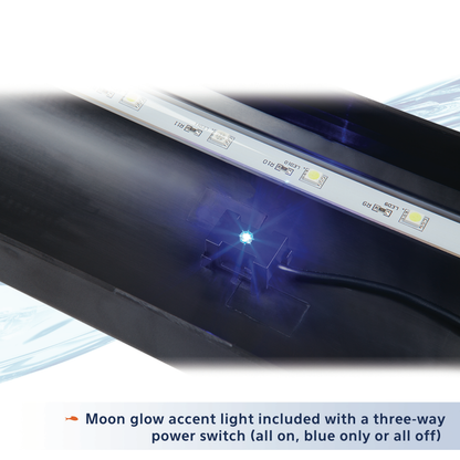 AQE HOOD LED BLK 24"