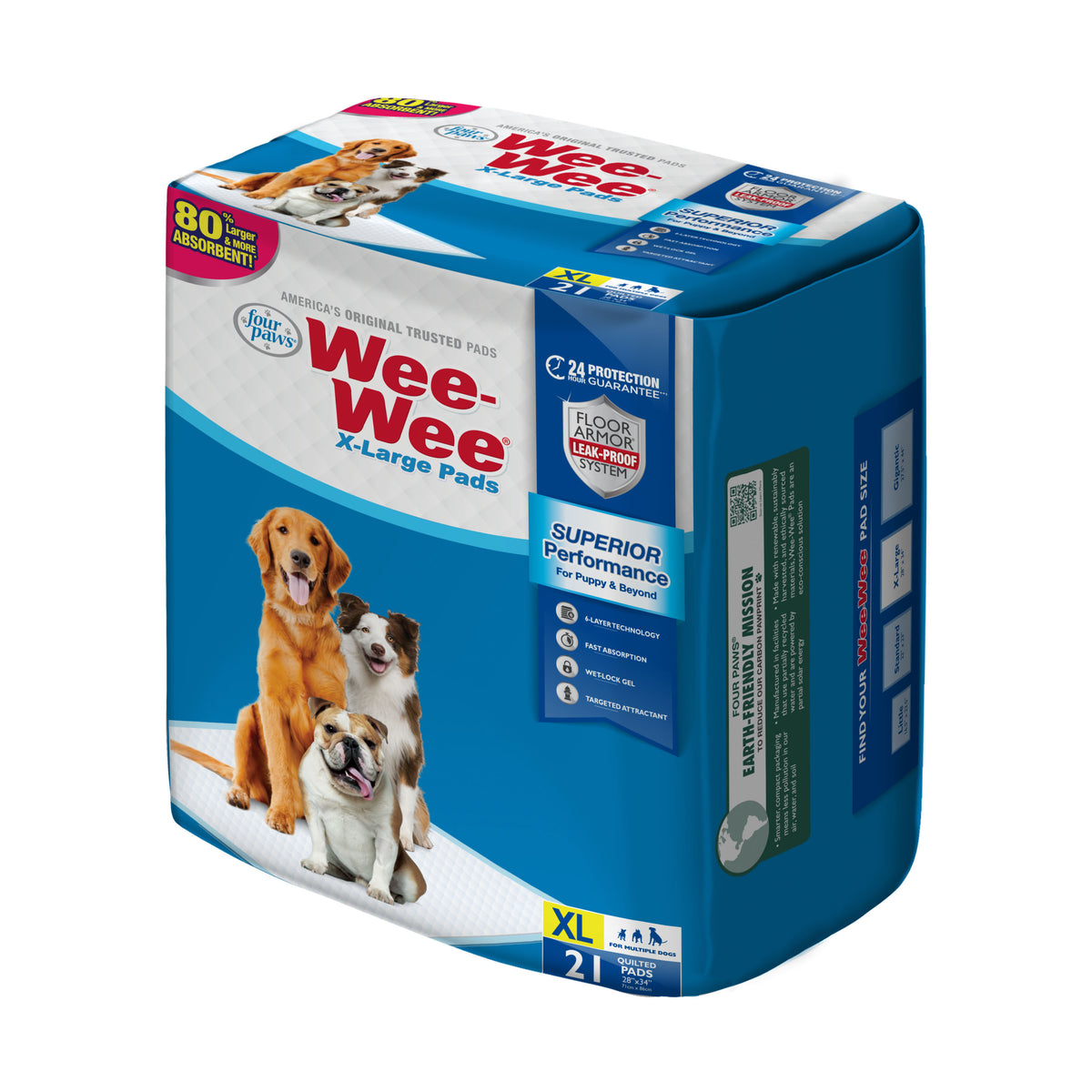 FOUR PAWS WEE WEE PADS XL 21 P