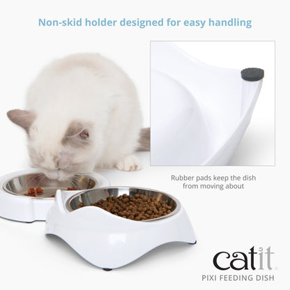 CATIT FIXIT FEEDING DISH WH