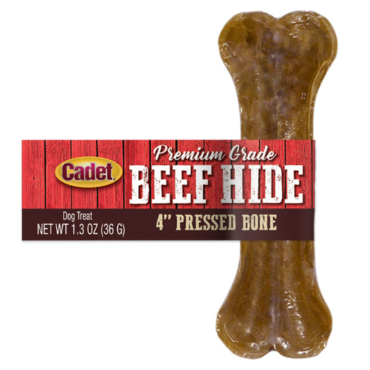 Pressed Rawhide Bone — 4 inch