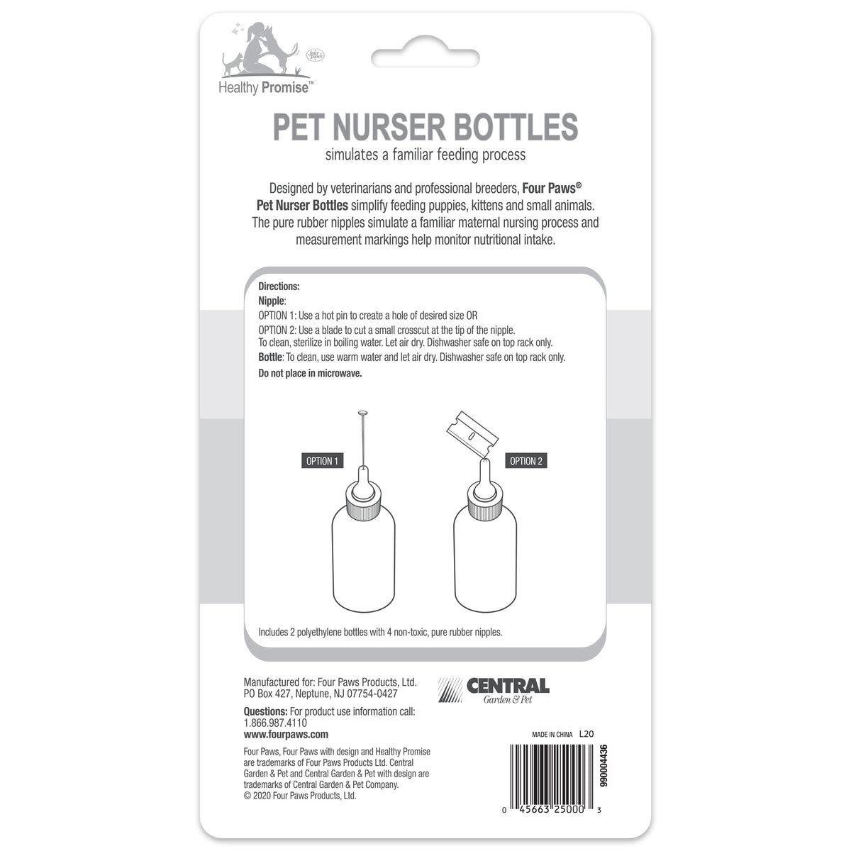 FOUR PAWS PET NURSER 2oz. BOTT