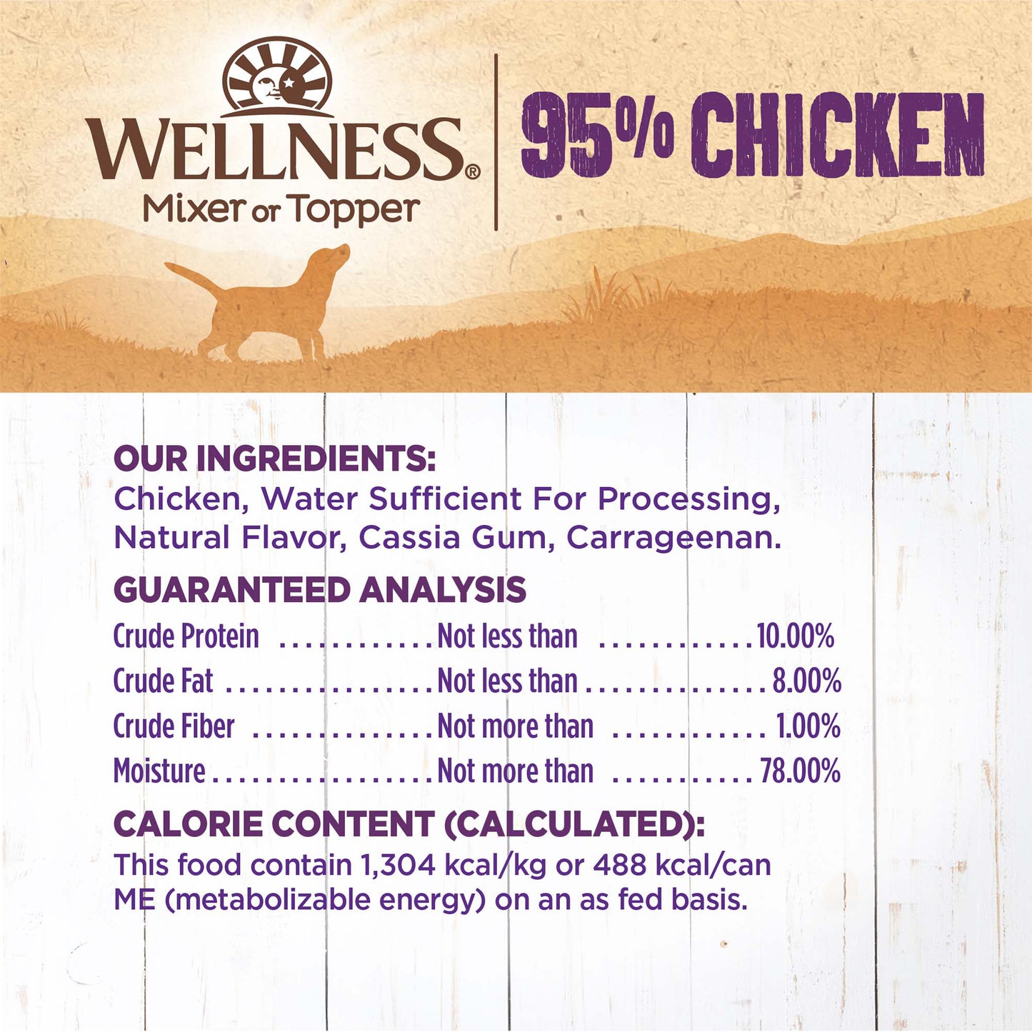 WELLNESS 95% CHICKEN 13.2OZ