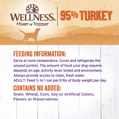 WELLNESS 95% TURKEY 13.2oz