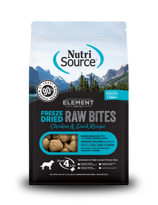 ELEMENTS CH/DUCK FD RAW BITES