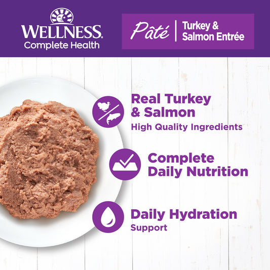 WELLNESS  CAT TURK/SAL 12.5OZ