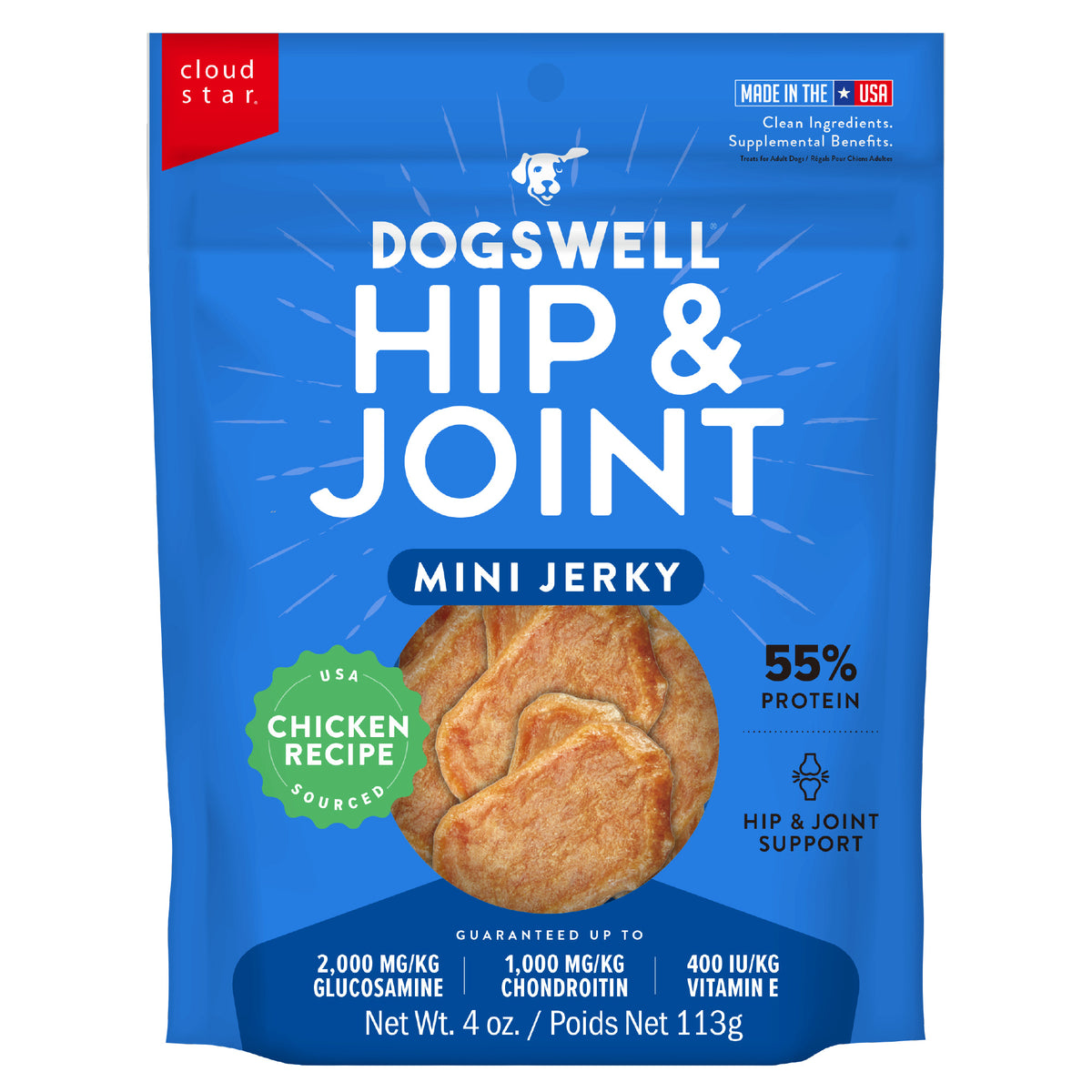 DOGSWELL HIPJNT JERK MIN CH 4Z