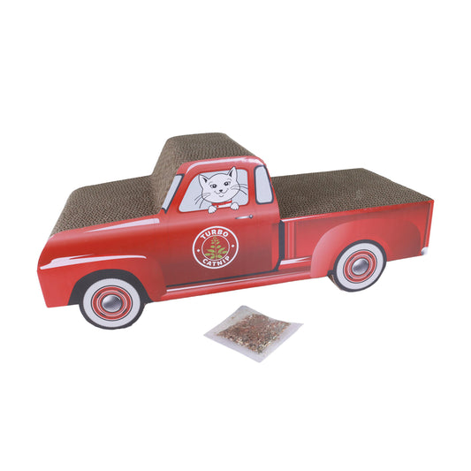 TURBO CAT TRUCK SCRATCHER RED