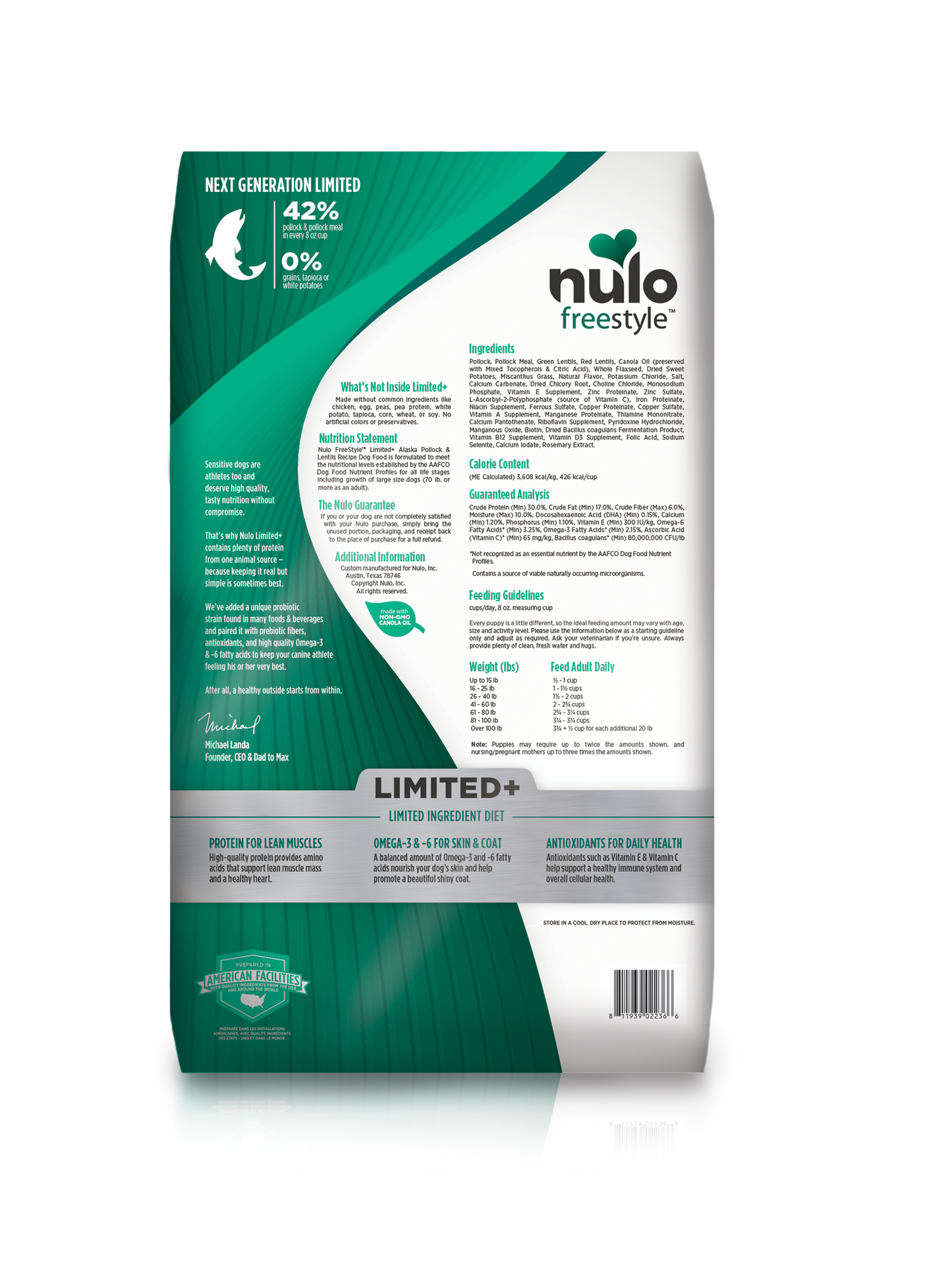 NULO LTD POLLOCK/LENTIL 22#