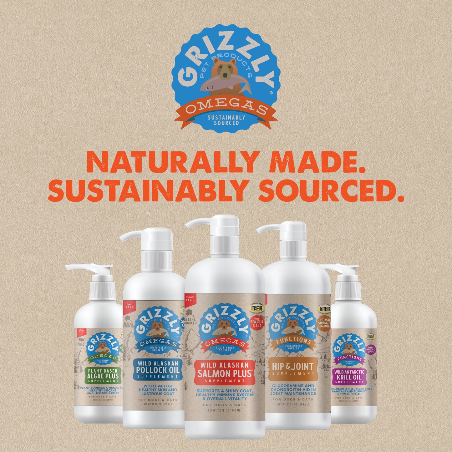 GRIZZLY SALMON OIL 32oz