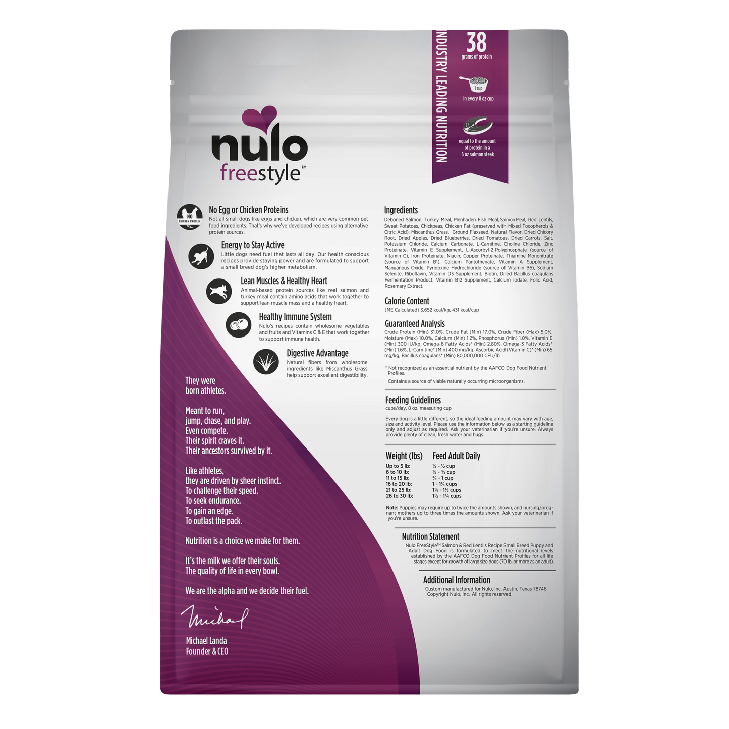 NULO S/B SALMN RED LENTIL 4.5#