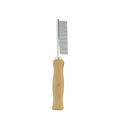 SAFARI WOOD HANDLE FLEA COMB