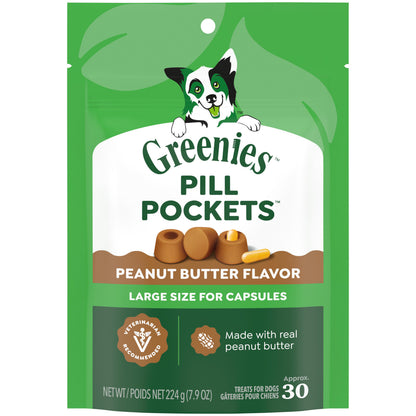GREENIES PILL PKT PB CAP 7.9OZ