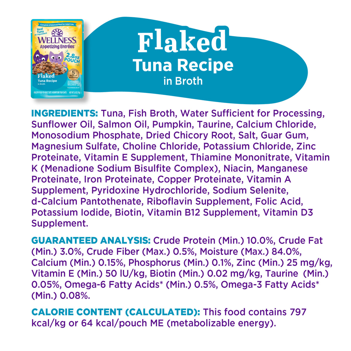 WELLNESS ENTREE FLKD TUNA 1.4Z
