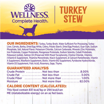 WELLNESS TURK STEW 12.5oz