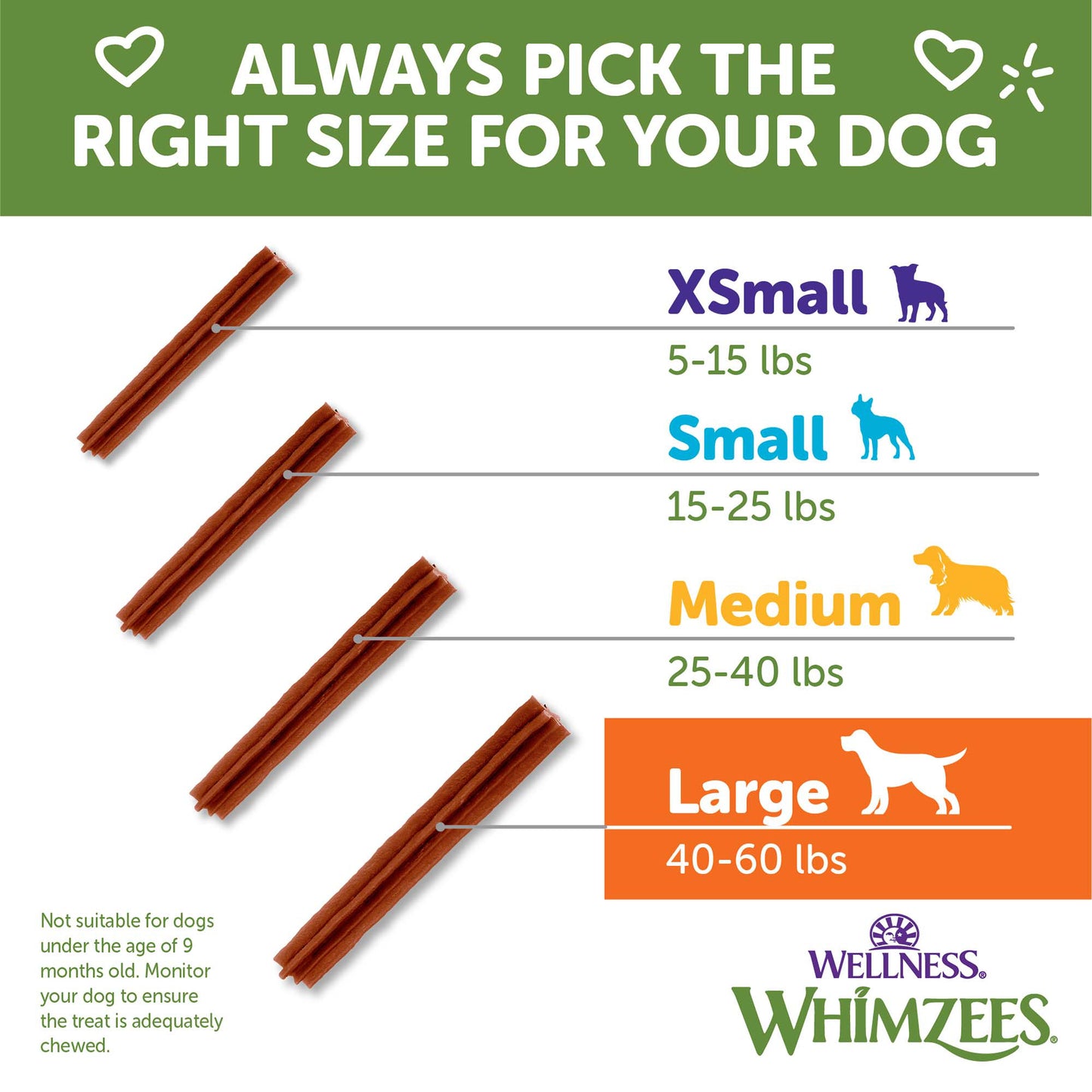WHIMZEE STIX LG DENTAL CHEW