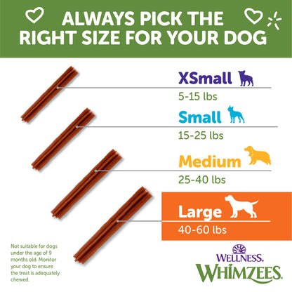 WHIMZEE STIX LG DENTAL CHEW