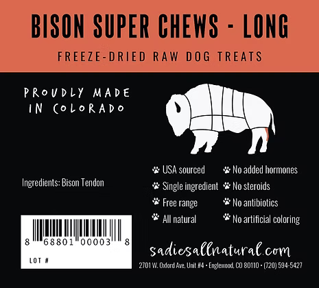 SADIE'S BISON SUPER CHWS LONG